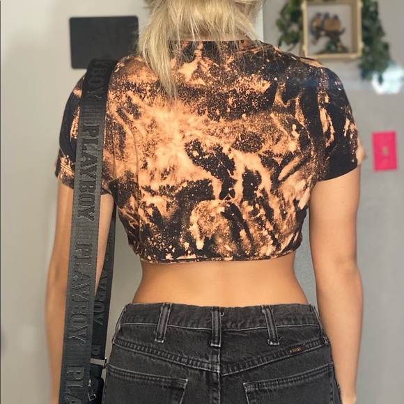 NIKE bleach dye 1 of 1 crop top - Picture 2 of 5